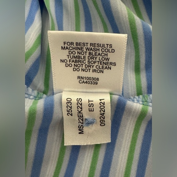 Peter Millar Summer Comfort Polo Golf Shirt Payne’s Valley Logo Striped Size XL - Picture 7 of 11